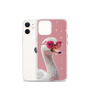 Cute Pink Swan iPhone Case