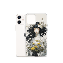 Oriental Lady with Yellow Flowers iPhone Case