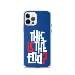 IS/THIS IS THE END? Navy Blue Reverse iPhone Phone Case