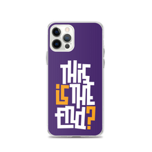 IS/THIS IS THE END? Purple Yellow Reverse iPhone Phone Case