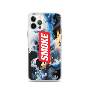 Blue Smoke Fire iPhone Case