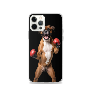 Boxer Boxing Black iPhone Case