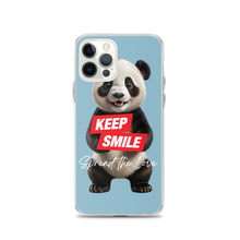 Keep Smile Blue Panda iPhone Case