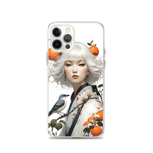 Beauty Lady with Orange and Bird iPhone Case