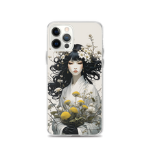 Oriental Lady with Yellow Flowers iPhone Case