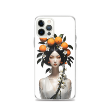 Beauty Lady with Orange Fruits iPhone Case