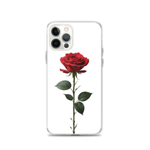 Red Rose on White iPhone Case