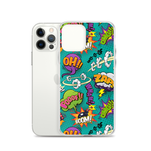 Comic Text Pattern iPhone Case