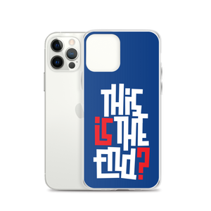 IS/THIS IS THE END? Navy Blue Reverse iPhone Phone Case