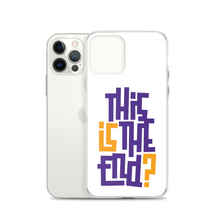 IS/THIS IS THE END? Purple Yellow iPhone Phone Case