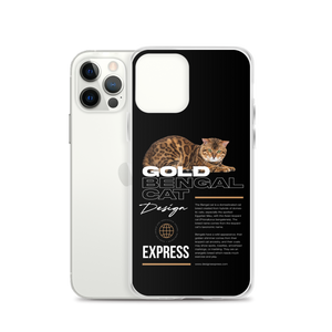 Gold Bengal Cat iPhone Case