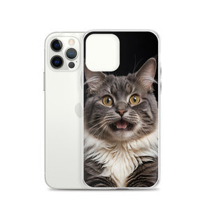 Shocked Cat Face iPhone Case