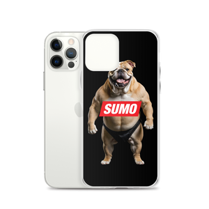 Sumo Bulldog Black iPhone Case