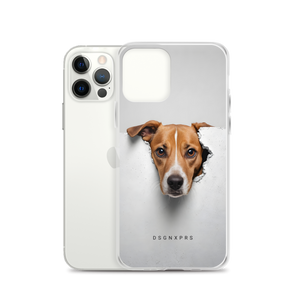 Funny Sad Dog Peep iPhone Case