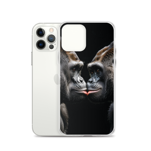 Gorilla Kissing iPhone Case