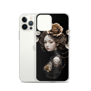 Lady Rose Copper Wire Art iPhone Case