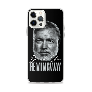 Drink Like Hemingway Portrait Clear Case for iPhone®