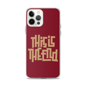 THIS IS THE END? Burgundy iPhone Phone Case