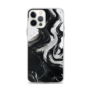 Black and White Fluid iPhone® Phone Case