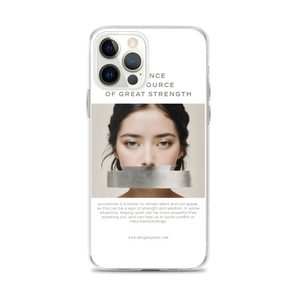 Silence Lao Tzu iPhone Case