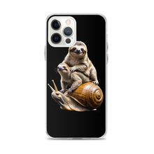 Sloth Riding A Snail iPhone Case