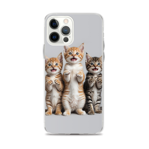 Funny Tripple Cats iPhone Case