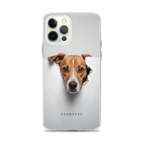 Funny Sad Dog Peep iPhone Case