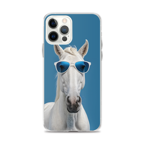 Cool Blue Horse iPhone Case