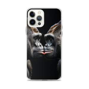 Gorilla Kissing iPhone Case