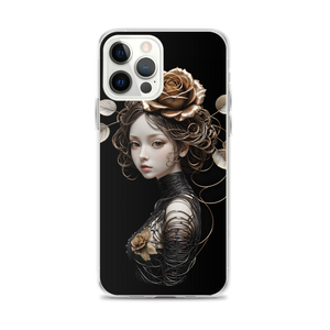 Lady Rose Copper Wire Art iPhone Case