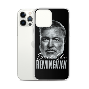 Drink Like Hemingway Portrait Clear Case for iPhone®