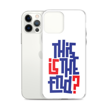 IS/THIS IS THE END? Navy Red iPhone Phone Case