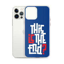 IS/THIS IS THE END? Navy Blue Reverse iPhone Phone Case