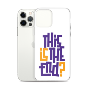 IS/THIS IS THE END? Purple Yellow iPhone Phone Case