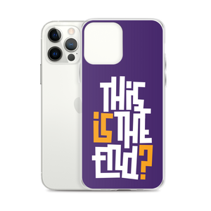 IS/THIS IS THE END? Purple Yellow Reverse iPhone Phone Case