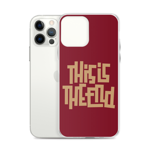 THIS IS THE END? Burgundy iPhone Phone Case