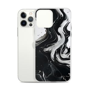 Black and White Fluid iPhone® Phone Case