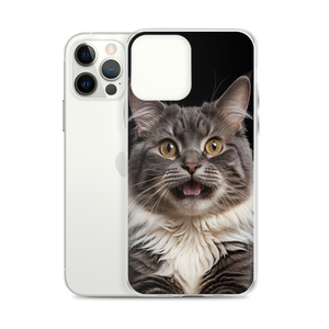 Shocked Cat Face iPhone Case