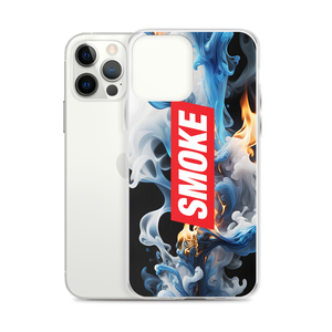 Blue Smoke Fire iPhone Case