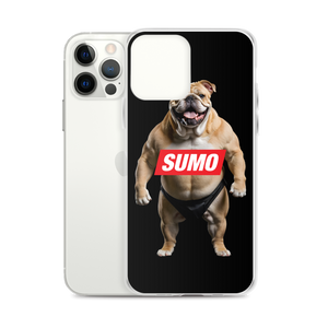 Sumo Bulldog Black iPhone Case