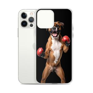 Boxer Boxing Black iPhone Case