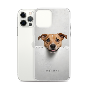 Smile Dog Peep iPhone Case