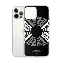 F**ck What They Think Grayscale iPhone Case