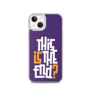 IS/THIS IS THE END? Purple Yellow Reverse iPhone Phone Case