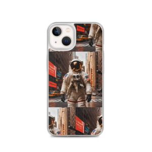 Astronout in the City iPhone Case