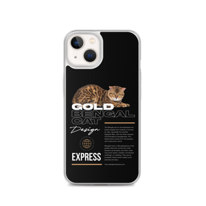 Gold Bengal Cat iPhone Case