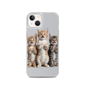 Funny Tripple Cats iPhone Case