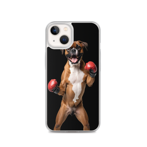 Boxer Boxing Black iPhone Case