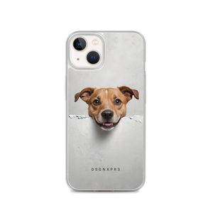 Smile Dog Peep iPhone Case