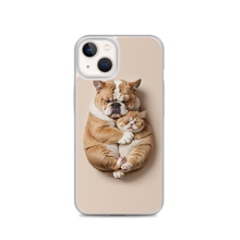 Cute Baby Cat and Dog Sleep iPhone Case